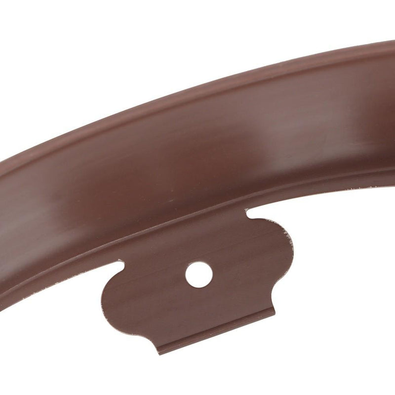 DURAFORCE 66FT 4" Brown Garden Landscape Edging No Dig Lawn Edging Border W/60 8-In Spikes