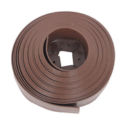 DURAFORCE 66FT 4" Brown Garden Landscape Edging No Dig Lawn Edging Border W/60 8-In Spikes