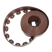 DURAFORCE 66FT 4" Brown Garden Landscape Edging No Dig Lawn Edging Border W/60 8-In Spikes