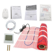 DURAFORCE 15 Sqft 120V Electric Radiant Floor Heating Mat Kit For Under Tile and Laminate