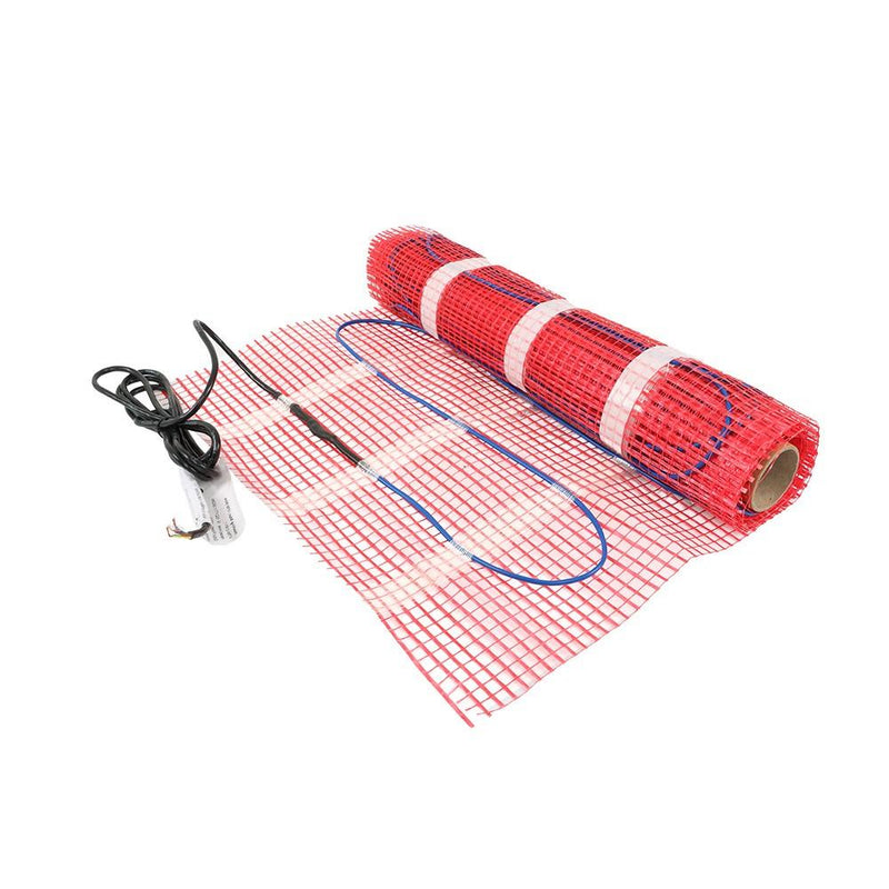 DURAFORCE 15 Sqft 120V Electric Radiant Floor Heating Mat Kit For Under Tile and Laminate