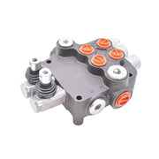DURAFORCE 21GPM 3600 PSI SAE Ports 2 Spool Double Acting Hydraulic Control Valve