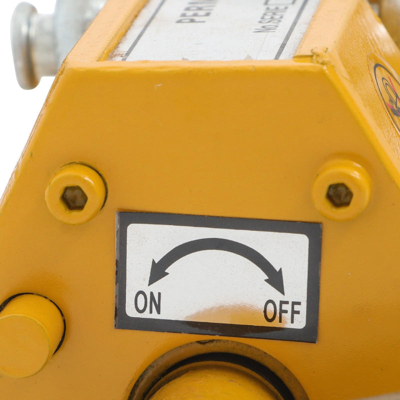 DURAFORCE Yellow Magnetic Lifter 200kg/440lbs Metal Lifting Magnet Permanent Lift Magnets