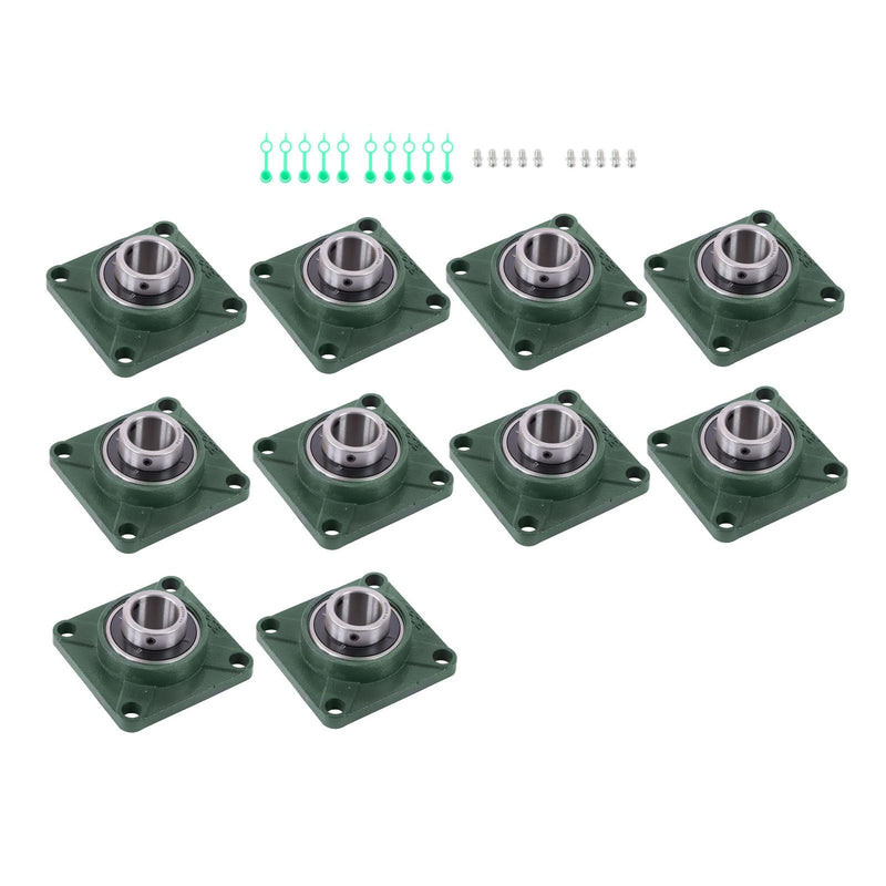 DURAFORCE UCF208-24 Pillow Block Bearing Solid Base 1 1/2" Bore Self-Alignment 10PCS