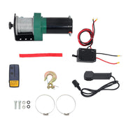 DURAFORCE 2500LBS ATV/UTV Electric Winch 5/32in x 50ft Steel Cable Winch 12V/1.3HP Copper
