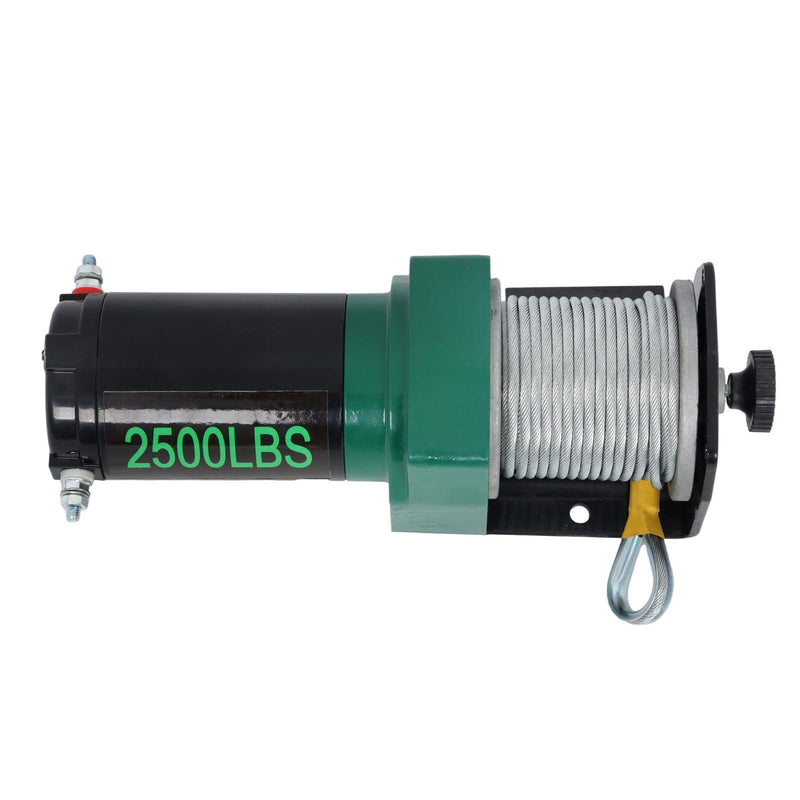 DURAFORCE 2500LBS ATV/UTV Electric Winch 5/32in x 50ft Steel Cable Winch 12V/1.3HP Copper