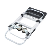 DURAFORCE Carbon Steel 2 in 1 Hand Truck Dolly W/ Rubber Brake-Wheels and 2 Elastic Ropes