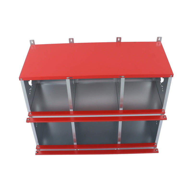 DURAFORCE Durable Nesting Box Chicken Laying Boxes 6 Compartment Nesting Boxes For Chicken