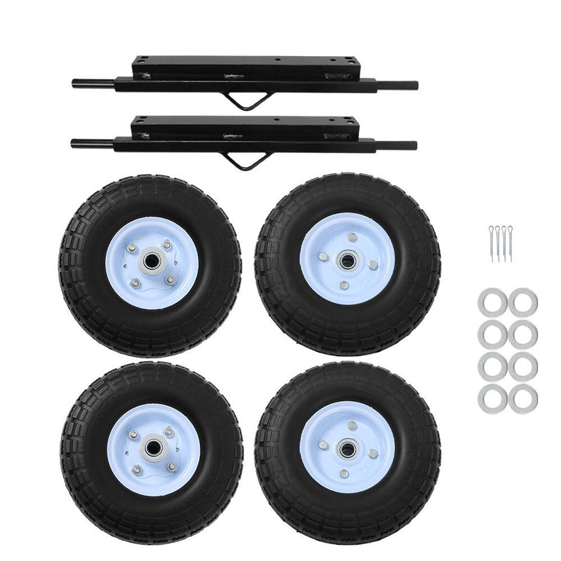 DURAFORCE Wheel Kit for Honda Generator EU3000is - SOLID NEVER FLAT TIRES - All Terrain