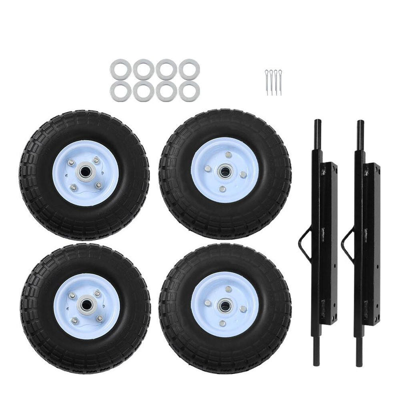 DURAFORCE Wheel Kit for Honda Generator EU3000is - SOLID NEVER FLAT TIRES - All Terrain