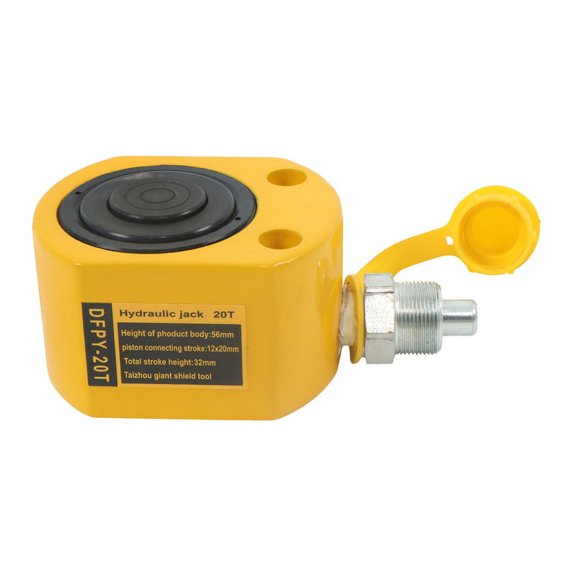DURAFORCE Portable Hydraulic Ram Jack 20 Ton Hydraulic Cylinder 1 Inch Stroke Lifting