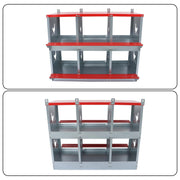 DURAFORCE 6 Compartment Heavy Nesting Box Chicken Nesting Box 6 Room Metal Nesting Red