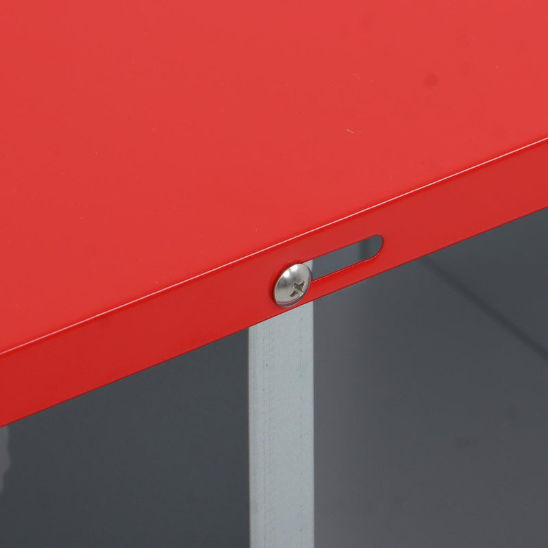 DURAFORCE 6 Compartment Heavy Nesting Box Chicken Nesting Box 6 Room Metal Nesting Red