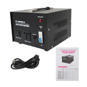 DURAFORCE Voltage Transformer Converter 2000 Watt Step Up/Down Convert from 110-120 Volt