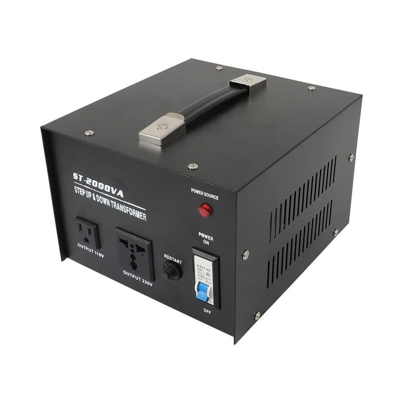 DURAFORCE Voltage Transformer Converter 2000 Watt Step Up/Down Convert from 110-120 Volt