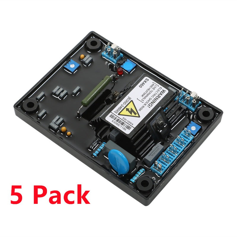 DURAFORCE 5 Pcs AVR SX460 Generator Control Board Replacement Automatic Voltage Regulator