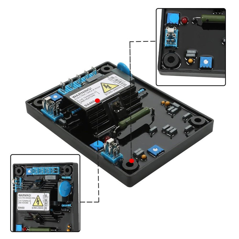 DURAFORCE 5 Pcs AVR SX460 Generator Control Board Replacement Automatic Voltage Regulator