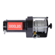 DURAFORCE IP55 Waterproof Electric Winch 3000lbs with 3/16in x 32ft 7 Strand Steel Cable