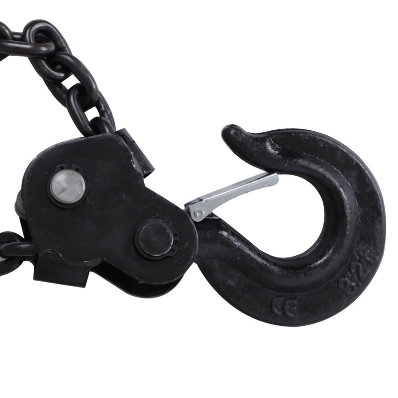DURAFORCE 10ft 6600lbs Puller Block Manual Steel Hand Chain Hoist W/ 360° Swivel Hooks
