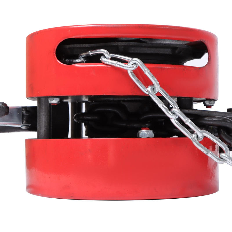 DURAFORCE 10ft 6600lbs Puller Block Manual Steel Hand Chain Hoist W/ 360° Swivel Hooks