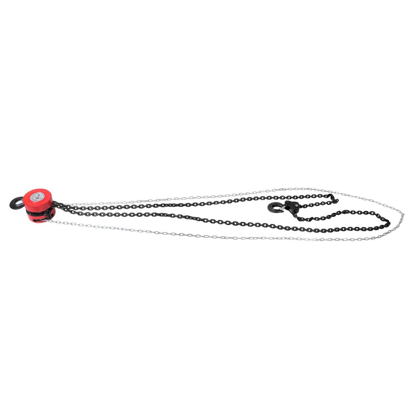 DURAFORCE 10ft 6600lbs Puller Block Manual Steel Hand Chain Hoist W/ 360° Swivel Hooks
