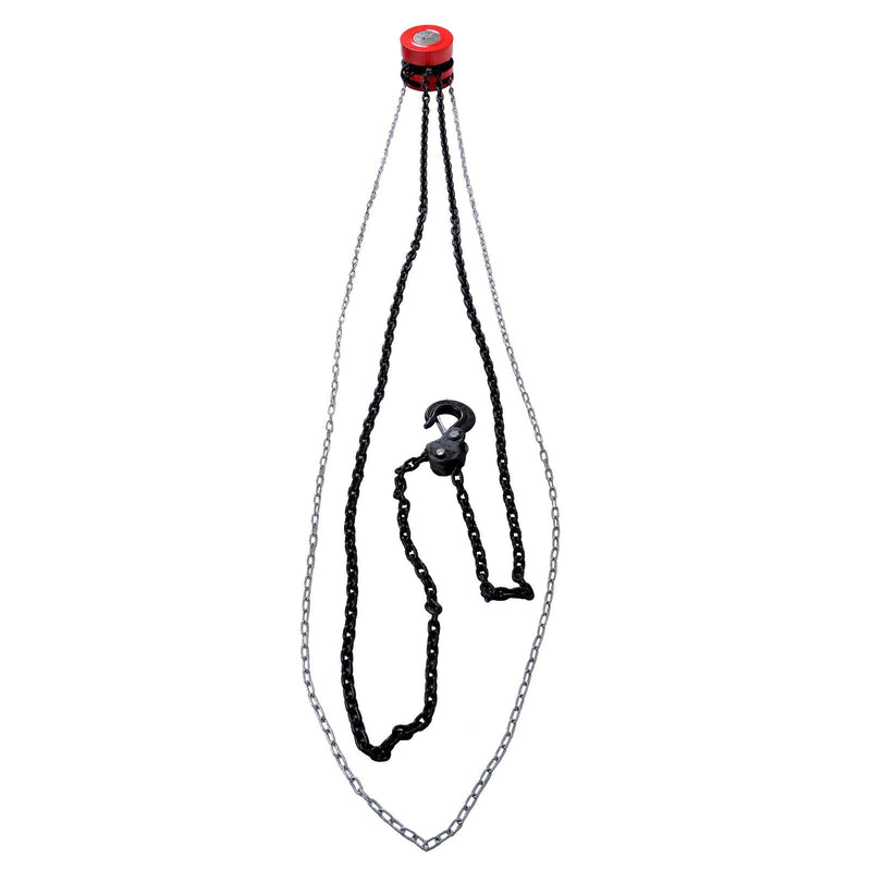DURAFORCE 10ft 6600lbs Puller Block Manual Steel Hand Chain Hoist W/ 360° Swivel Hooks