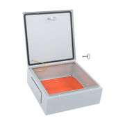 DURAFORCE 16x16x6" Electrical Enclosure Carbon Steel IP65 Wall Mount Junction Box w/ Lock
