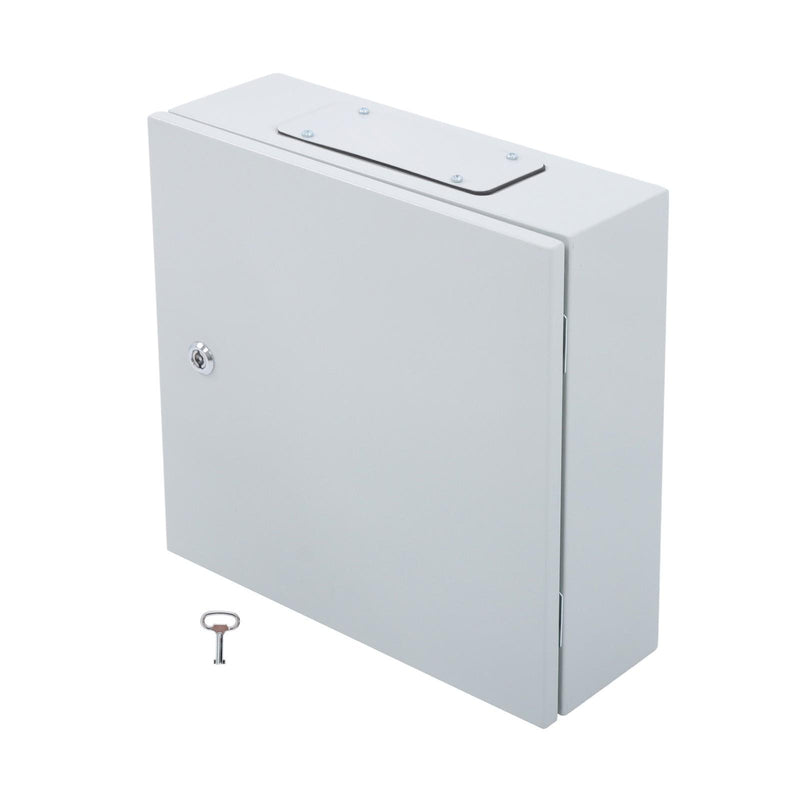 DURAFORCE 16x16x6" Electrical Enclosure Carbon Steel IP65 Wall Mount Junction Box w/ Lock