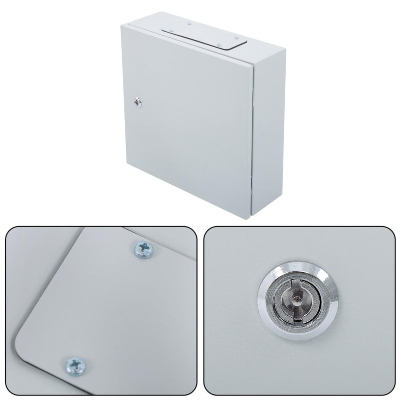 DURAFORCE 16x16x6" Electrical Enclosure Carbon Steel IP65 Wall Mount Junction Box w/ Lock