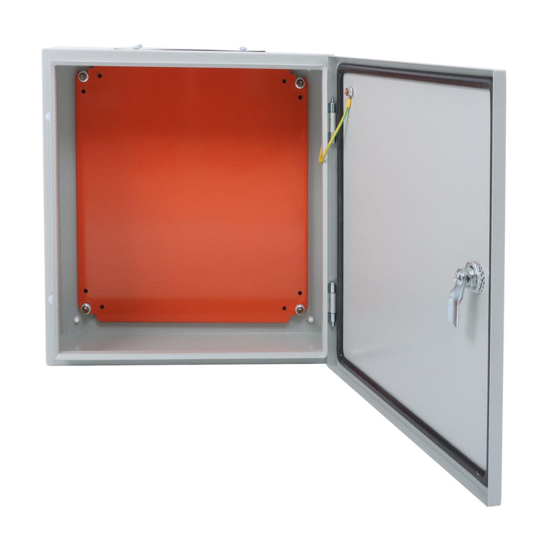 DURAFORCE 16x16x6" Electrical Enclosure Carbon Steel IP65 Wall Mount Junction Box w/ Lock
