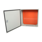 DURAFORCE Wall-Mount 20"x20"x6" NEMA 4X IP65 Carbon Steel Junction Box with Lock
