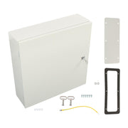 DURAFORCE Wall-Mount 20"x20"x6" NEMA 4X IP65 Carbon Steel Junction Box with Lock