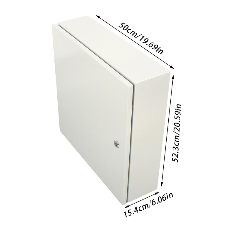 DURAFORCE Wall-Mount 20"x20"x6" NEMA 4X IP65 Carbon Steel Junction Box with Lock