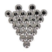 DURAFORCE 23 pcs R8 Collet Set Fractional 1/16" to 3/4" High Precision