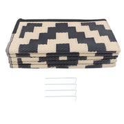 DURAFORCE Waterproof Outdoor Rug 8x10 ft Outdoor Plastic Straw Rug For Camping RV Deck