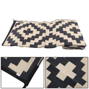 DURAFORCE Waterproof Outdoor Rug 8x10 ft Outdoor Plastic Straw Rug For Camping RV Deck