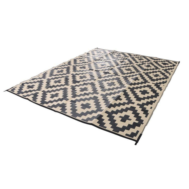 DURAFORCE Waterproof Outdoor Rug 8x10 ft Outdoor Plastic Straw Rug For Camping RV Deck