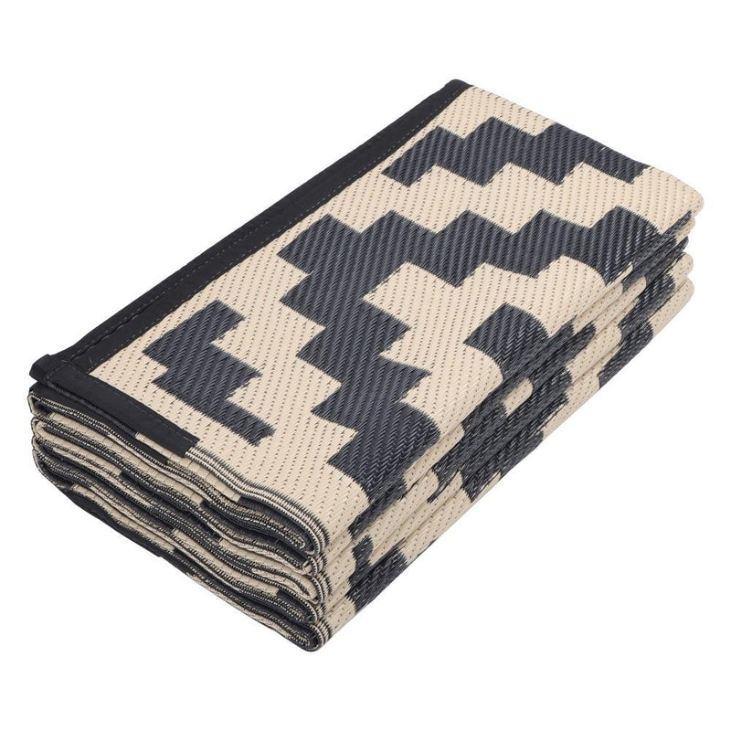 DURAFORCE Waterproof Outdoor Rug 8x10 ft Outdoor Plastic Straw Rug For Camping RV Deck