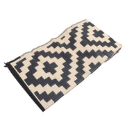 DURAFORCE Waterproof Outdoor Rug 8x10 ft Outdoor Plastic Straw Rug For Camping RV Deck