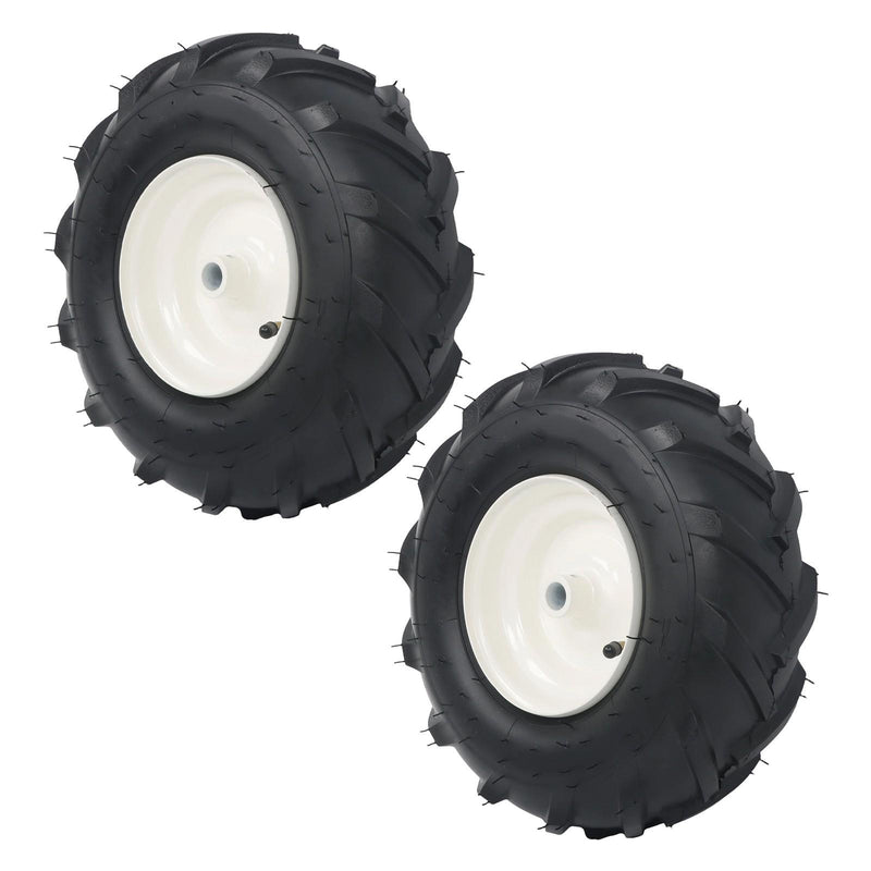 DURAFORCE 13x5.00-6 Inch Tire & Wheel Rubber + 3/4" Axle Size For Lawn Mower Wheel 2Pack