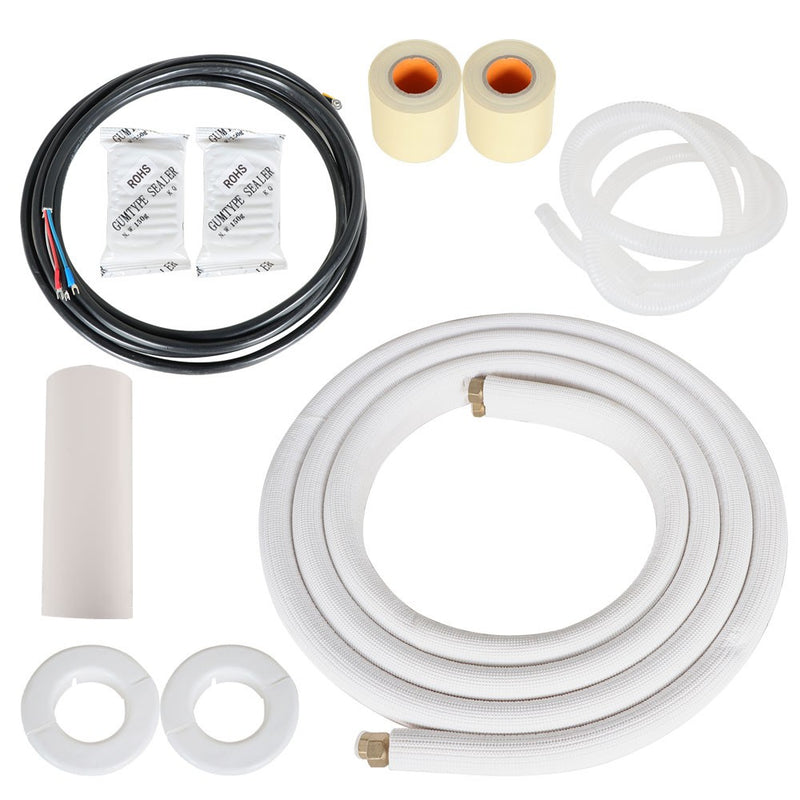 DURAFORCE White 16 Feet 3/8"- 5/8" Dia. Install Kit For Mini Split Heat Pump Systems