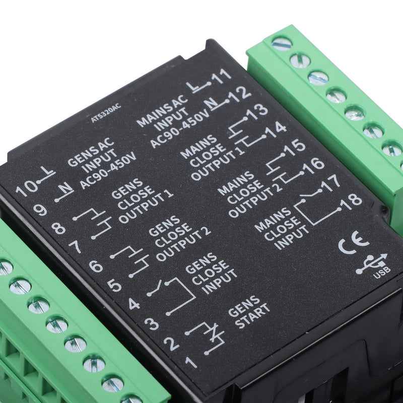 DURAFORCE ATS320AC Controller Panel Generator ATS Automatic Transfer Switch With USB