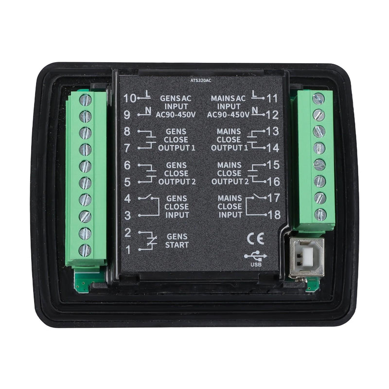 DURAFORCE ATS320AC Controller Panel Generator ATS Automatic Transfer Switch With USB
