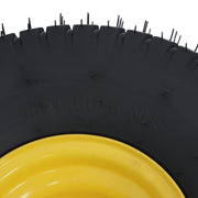 DURAFORCE 15x6.00-6 Inch Lawn Mower Tire & Wheel 3/4" Axle, 3" Hub Inflated Tires 2-Pack