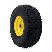DURAFORCE 15x6.00-6 Inch Lawn Mower Tire & Wheel 3/4" Axle, 3" Hub Inflated Tires 2-Pack