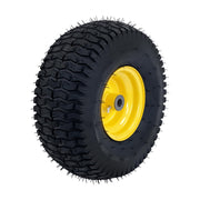 DURAFORCE 15x6.00-6 Inch Lawn Mower Tire & Wheel 3/4" Axle, 3" Hub Inflated Tires 2-Pack