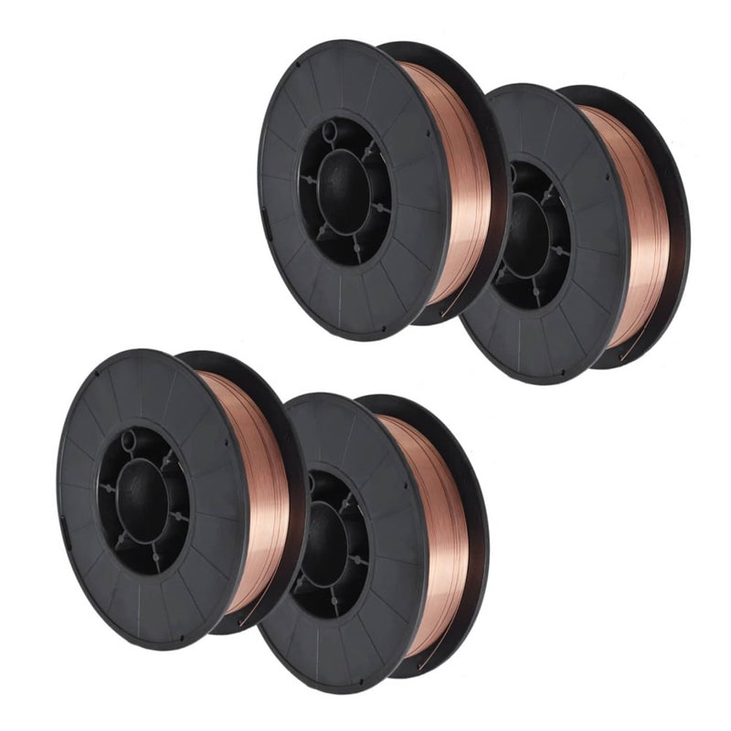 DURAFORCE High Quality 4 Pack Mild Steel MIG Welding Wire 10-lb Roll ER70S-6 .030" (0.8mm)