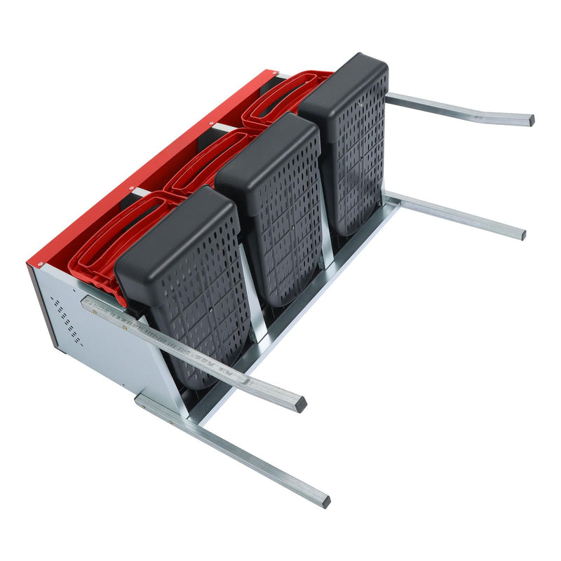 DURAFORCE Red 3 Holes Chicken Ducks Eggs Nesting Boxes With Metal Legs Chicken Laying Box