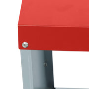 DURAFORCE Red 3 Holes Chicken Ducks Eggs Nesting Boxes With Metal Legs Chicken Laying Box