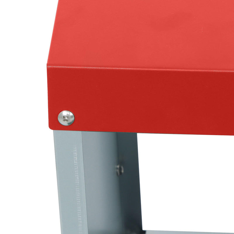 DURAFORCE Red 3 Holes Chicken Ducks Eggs Nesting Boxes With Metal Legs Chicken Laying Box